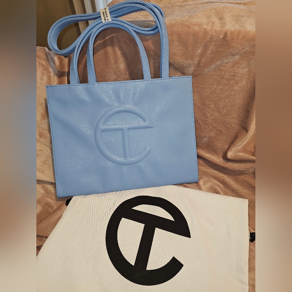 NWT - Authentic Telfar - Medium Cerulean Shopping Bag